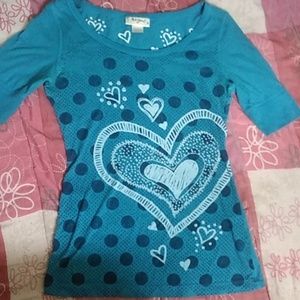 Shirt with hearts